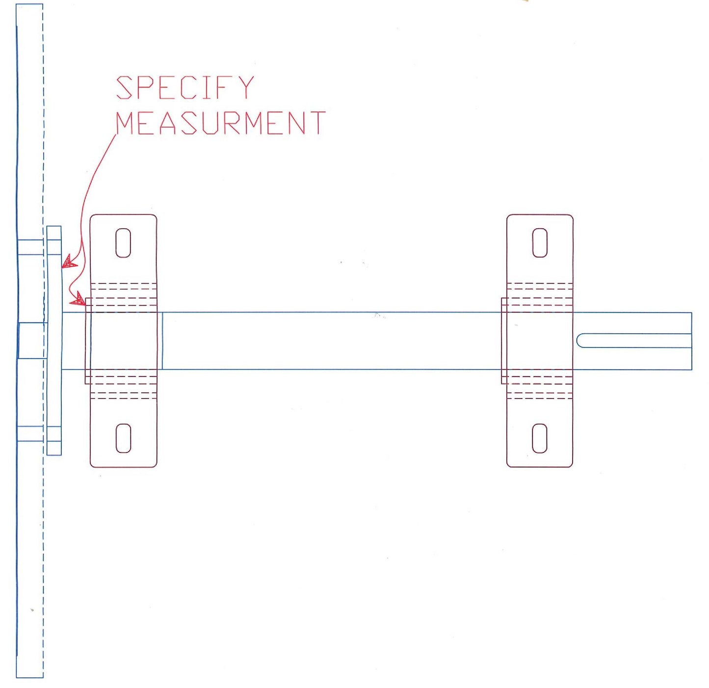(8) Bolt drive mandrel